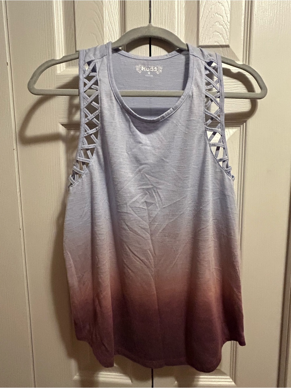 Mudd Women's Ombre Sleeveless Tank Top - Lavender to Plum